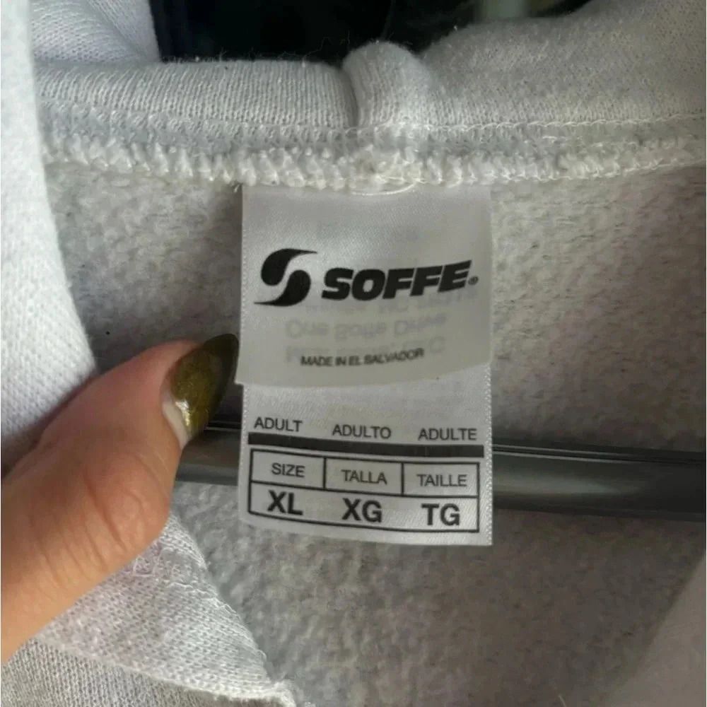 White XL soffe basic zip up - Picture 5 of 5